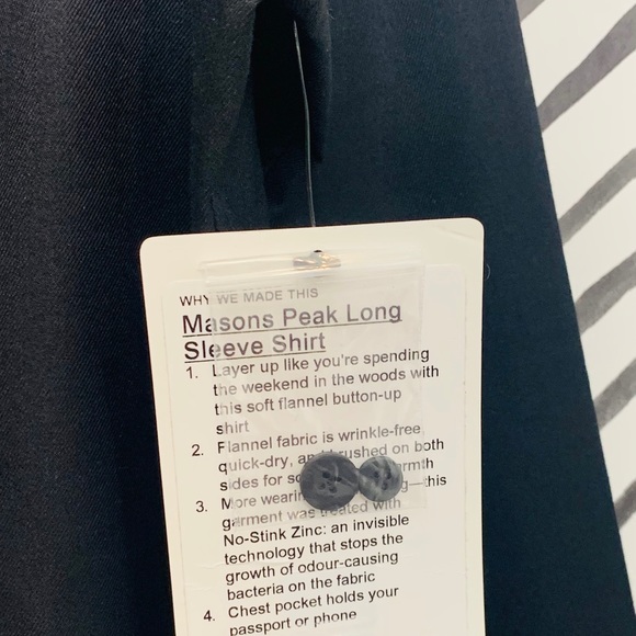 Lululemon masons peak long sleeve button shirt new - Picture 3 of 10